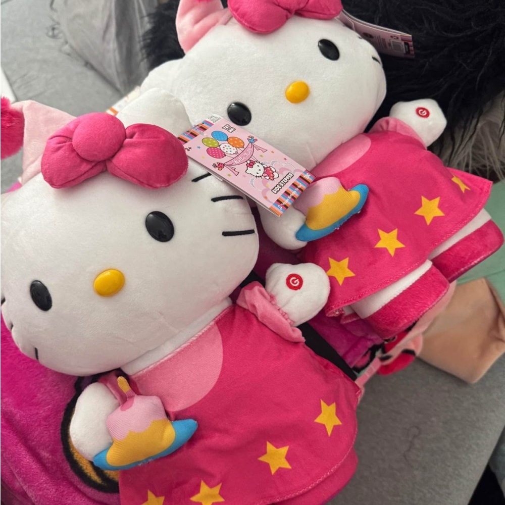 Hello Kitty Plush Doll - Pink and White